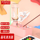 天藝油畫筆清洗器自動換水洗筆筒帶調(diào)色盤多功能美術(shù)生專用涮筆筒洗筆神器 粉色