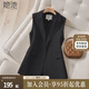 她池氣質(zhì)馬夾2025秋裝新款女裝翻領(lǐng)時(shí)尚一?？蹮o(wú)袖西裝馬甲