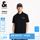 杰克·瓊斯（JACK&JONES）男裝25年速干POLO衫男士翻領(lǐng)短袖T恤夏季潮流寬松休閑戶外半袖 E40黑色 常規(guī) L