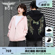 BOY LONDON【燦若繁星】秋情侶外套重工連帽開衫衛(wèi)衣N06904 黑色七彩翅膀 S