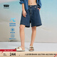 Levi's李維斯冰酷系列25年春夏新款女士美式防曬時尚牛仔短褲涼感 藍(lán)色 26