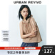UR2025夏季新款女裝復古波嬉風(fēng)超寬松格紋罩衫襯衫UYY250030 紅色格子 (偏寬松) M (M-L)