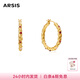 Arsis純真年代油畫(huà)薔薇耳圈耳飾女輕奢原創(chuàng  )時(shí)尚耳環(huán)送女友生日禮物