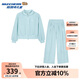 Skechers斯凱奇UNO女童糖果色外套休閑運動(dòng)寬松長(cháng)褲套裝L424G105