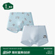 松山棉店兒童內(nèi)褲A類柔軟底襠卡通抗菌內(nèi)褲男童-藍色小狗-平角褲150