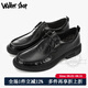 Walker Shop品牌皮鞋男士商務(wù)休閑鞋男【頭層牛皮】舒適軟底正裝男鞋通勤鞋子 黑色系帶 40