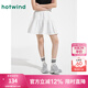 熱風(fēng)（Hotwind）2025年夏季新款女士肌理半裙蓬蓬裙甜美可愛A字短裙 04白色 XL