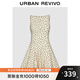 UR2025秋季新款女魅力蝴蝶結(jié)波點(diǎn)收腰超短款連衣裙UWG750244 米白印花 S