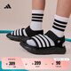 adidas男女小童DURAMO SANDAL減震回彈魔術(shù)貼涼鞋阿迪達(dá)斯輕運(yùn)動(dòng) 黑色/白色     30.5