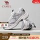 駱駝（CAMEL）【星耀】2025春季新款復(fù)古時尚輕便透氣軟彈舒適情侶休閑老爹鞋 G25S852108 月影灰 女 36