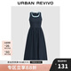 UR2025夏季新款女裝拼接假兩件撞色無袖連衣裙UWM750057