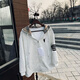 gxmy四道杠刺繡衛(wèi)衣男女生外套戰(zhàn)馬小馬標連帽衫格子拼接正肩外套男裝 灰色 L