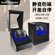 Simple wishes德國自動(dòng)搖表器機械表家用轉表器手表?yè)u擺器轉動(dòng)放置器收納表盒 【升級充電款】2表位-鋼琴漆內黑【開(kāi)蓋自停+LED燈】