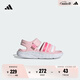 adidas男女小童DURAMO SANDAL減震回彈魔術(shù)貼涼鞋阿迪達(dá)斯輕運(yùn)動 清澈粉/白/祈福粉     29