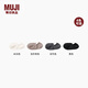 無(wú)印良品（MUJI）男女通用合腳直角薄款淺口運(yùn)動(dòng)船襪隱形襪25年春季DAF22C5S 米白色 S （23-25cm / 36-40碼）