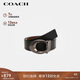 蔻馳（COACH）【品牌直供】男士板扣雙面寬版腰帶皮帶35MM黑色CQ013