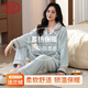 浪莎法蘭絨睡衣女秋冬季加厚保暖珊瑚絨家居服冬天女士大碼加絨套裝