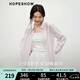 紅袖慵懶風襯衫2025夏季新款女裝純色落肩氣質(zhì)炸街獨特漂亮小衫上衣 薄紗紫508 M