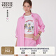 Teenie Weenie小熊女裝襯衫2025年夏季新款休閑簡(jiǎn)約活力腰帶款上衣 深粉色 M