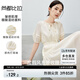 尚都比拉醋酸連衣裙女2024年夏季新款度假風氣質顯瘦中長裙 奶白色 L 