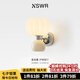 紐思維爾中古壁燈臥室床頭燈護(hù)眼奶油風(fēng)設(shè)計感過道走廊燈雙頭創(chuàng)意背景墻燈 【全光譜】奶油色-7w*2 三色變光