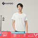 Rapido【新品】靂霹道2025新款男士O系列羅馬布印花短袖T恤休閑運動(dòng) 白色 XL 180/96A