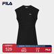 FILA 斐樂(lè )官方女裝針織連衣裙2025夏季新款時(shí)尚休閑無(wú)袖收腰裙子 正黑色-BK L 170/88A/L