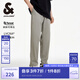 杰克·瓊斯（JACK&JONES）男裝秋季時(shí)尚日常通勤純色長(zhǎng)褲子舒適百搭商務(wù)休閑褲男224314064 E62 灰綠色 E62 灰綠色 M 175