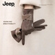 JEEP麂皮絨手套女冬季新款加絨保暖防寒可觸屏騎行開(kāi)車(chē)休閑防風(fēng)手套冬 深咖