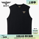 BOY LONDON高街時尚潮牌夏季經(jīng)典大老鷹logo針織無袖T恤N02001 黑色 L