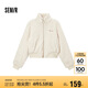 森馬（Semir）外套女短款顯高小個子溫柔氣質(zhì)2024冬季立領(lǐng)毛絨夾克109724108006