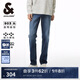 杰克·瓊斯（JACK&JONES） 百搭個(gè)性刮痕褲身拉鏈門(mén)襟直筒彈力舒適休閑牛仔褲男款225132137
