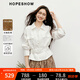 紅袖100%亞麻短外套2025秋季新款女裝工裝風(fēng)低腰系帶翻領(lǐng)氣質(zhì)百搭上衣 本白001 XL