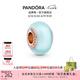 潘多拉（PANDORA）啞光藍(lán)穆拉諾玻璃串飾藍(lán)色飾品配件diy串珠七夕情人節(jié)禮物送女友 玫瑰金色 均碼