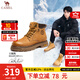 駱駝（CAMEL）馬丁靴男王俊凱同款工裝大黃靴情侶新款厚底增高戶外徒步登山鞋 G15W136025 沙漠黃(男款) 42