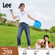 Lee【張凌赫代言】411舒適高腰小直腳中深藍色水洗女牛仔褲A5662 中深藍(25褲長) 26 (105-110斤可選)