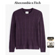 ABERCROMBIE & FITCH【反季優(yōu)惠】男裝24秋冬款經(jīng)典小麋鹿長袖針織衫毛衣KI120-4197 深紫色 M (180/100A)