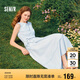 森馬（Semir）連衣裙女顯瘦收腰長(zhǎng)裙溫柔2025夏季氣質(zhì)木耳邊背心裙107425114060
