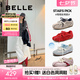 百麗（Belle）周雨彤同款跳跳糖25秋新網(wǎng)面透氣德訓(xùn)鞋休閑鞋B2432CM5預(yù)售 紅色【周雨彤同款跳跳糖】 36 (230mm)