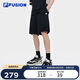 FILA FUSION斐樂官方潮牌針織五分褲男2025春季時(shí)尚休閑純棉短褲