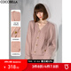 COCOBELLA[璀璨星河]細(xì)閃亮片針織開衫春軟糯毛衣外套MZ3111 花蜜粉 M