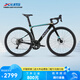 喜德盛25款RC500鋁合金破風(fēng)車(chē)架20速油碟成人進(jìn)階型單車(chē) 黑/鐳射銀510mm