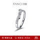 Fanci 情侶對戒銀開(kāi)口戒指單戒指女銀生日表白驚喜禮物送女友 簡(jiǎn)單愛(ài)女戒單只