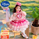 迪士尼（Disney）童裝洛麗塔公主裙女童裙子夏季甜美風(fēng)卡通生日禮服裙兒童連衣裙夏 裙子加蝴蝶結(jié)拖尾+裙撐+袖紗 110 建議4~5歲（100-110cm）