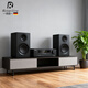ROBERILLINE德國柏林之聲家庭影院金屬木質(zhì)高音質(zhì)音響發(fā)燒組合套裝CD/DVD一體機家用電視音箱低音立體k歌神器 啞光黑