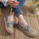 啄木鳥(niǎo)2025新款田園風(fēng)亞麻女鞋漁夫鞋帆布鞋休閑透氣布鞋學(xué)生鞋復古風(fēng) G2502麥穗灰色 36