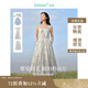 茵曼（INMAN）法式暈染女裝V領吊帶連衣裙2025夏季新品裙子 月藍  L 