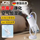 JCZS德國品牌【負離子】空氣加濕器小型宿舍學(xué)生辦公室桌面無(wú)線(xiàn)充電車(chē)載迷你可愛(ài)水霧化機新款靜音秋冬 【插電款】白色360°旋轉納米霧化