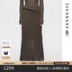 歌力思（ELLASSAY）2025早春新款修身顯瘦鏤空鉤花長款針織半身裙女EWB361M00600 深棕色半身裙 S
