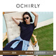 歐時力OCHIRLY 裙子收腰顯瘦小個子長款短袖連衣裙女2025夏新款 深藍 M